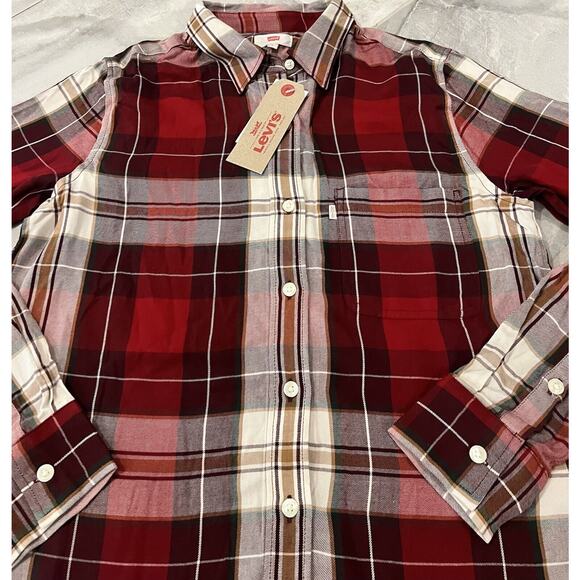 NWT Levi’s Ryan One Pocket Boyfriend Shirt Small - Picture 3 of 14